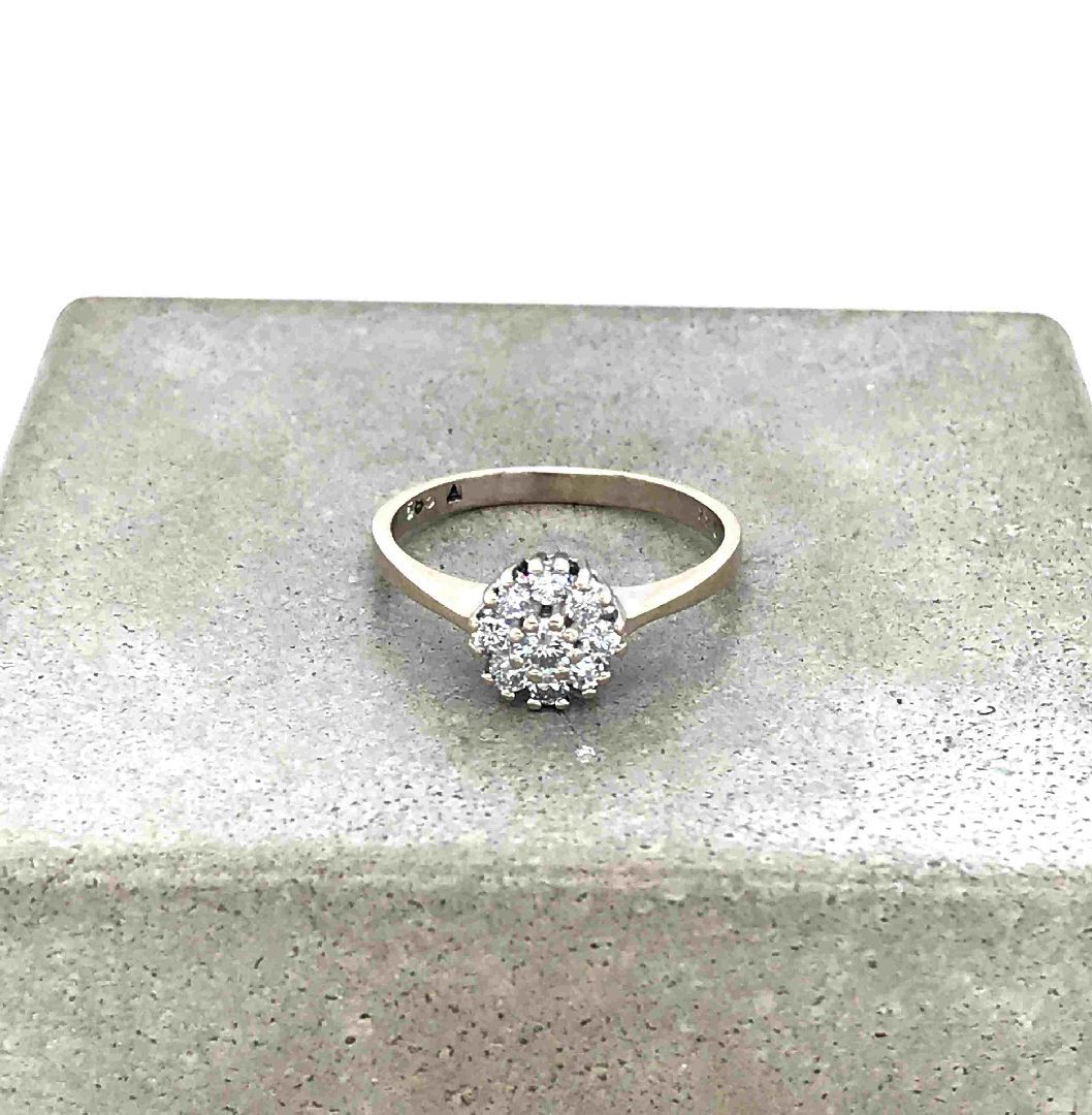 antiker-echtschmuck-antike-ringe-Ring Weissgold 585 mit Brillanten-10519-Prejou