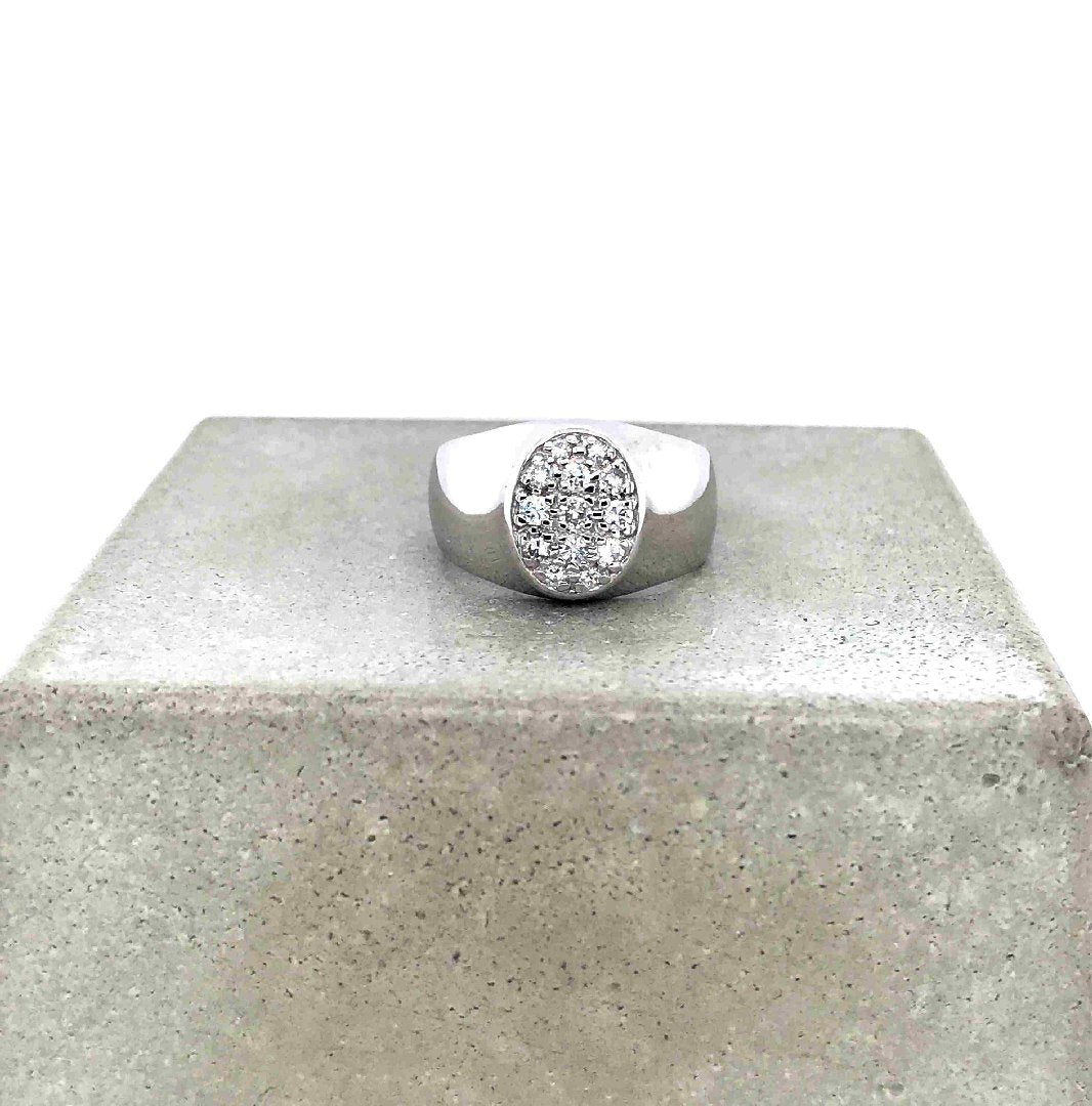 antiker-echtschmuck-antike-ringe-Ring Weissgold 585 mit Brillanten-10662-Prejou