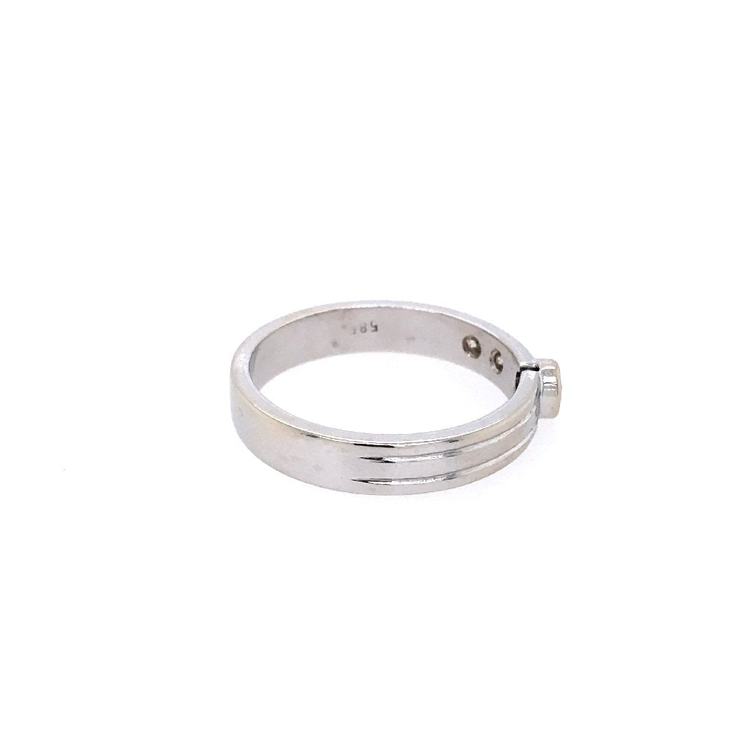antiker-echtschmuck-antike-ringe-Ring Weissgold 585 mit Brillanten-11093-Prejou