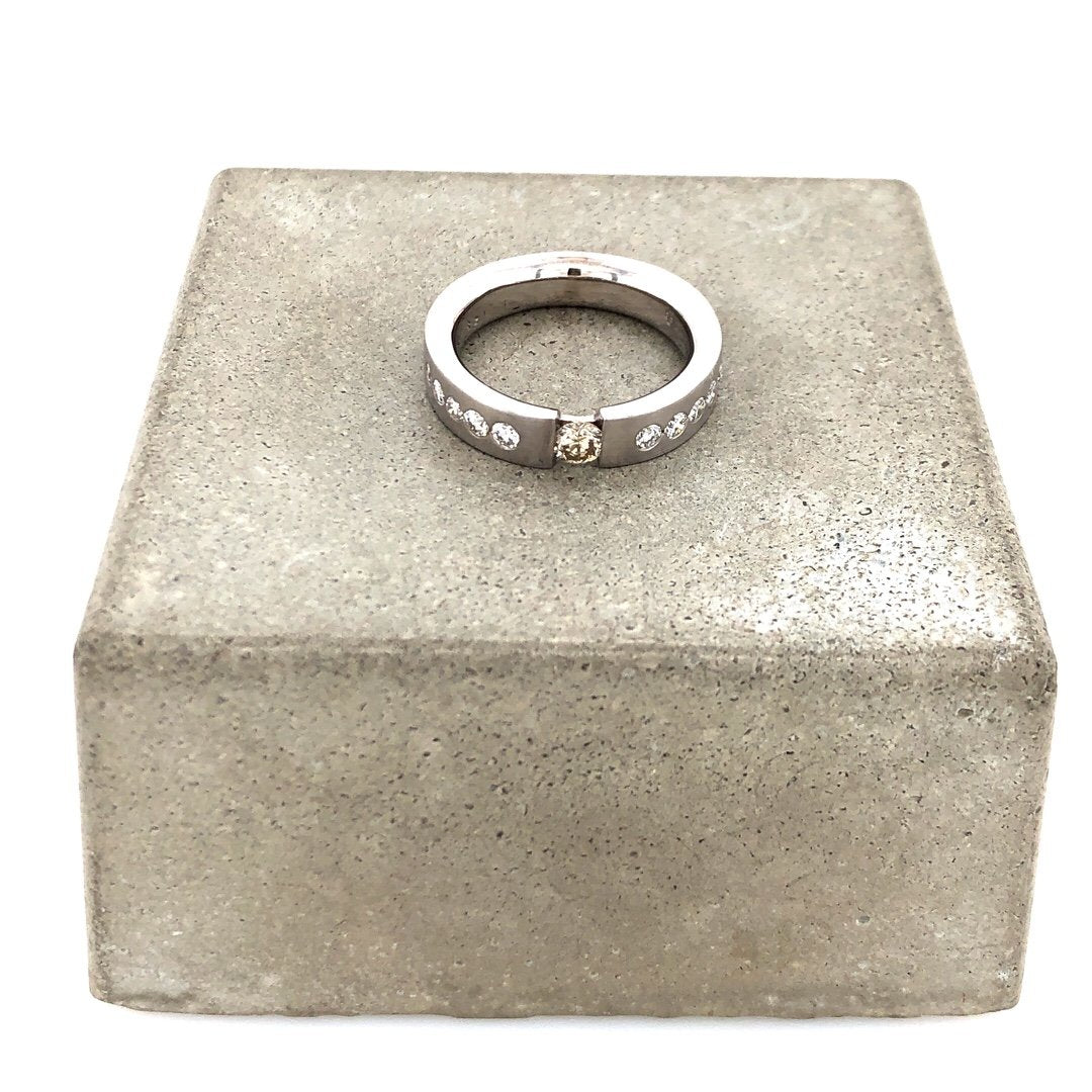 antiker-echtschmuck-antike-ringe-Ring Weißgold 585 mit Brillanten-11385-Prejou