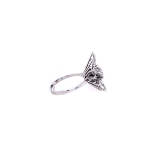 Vintage Ringe Weissgold 750 mit Brillanten-10618-Prejou