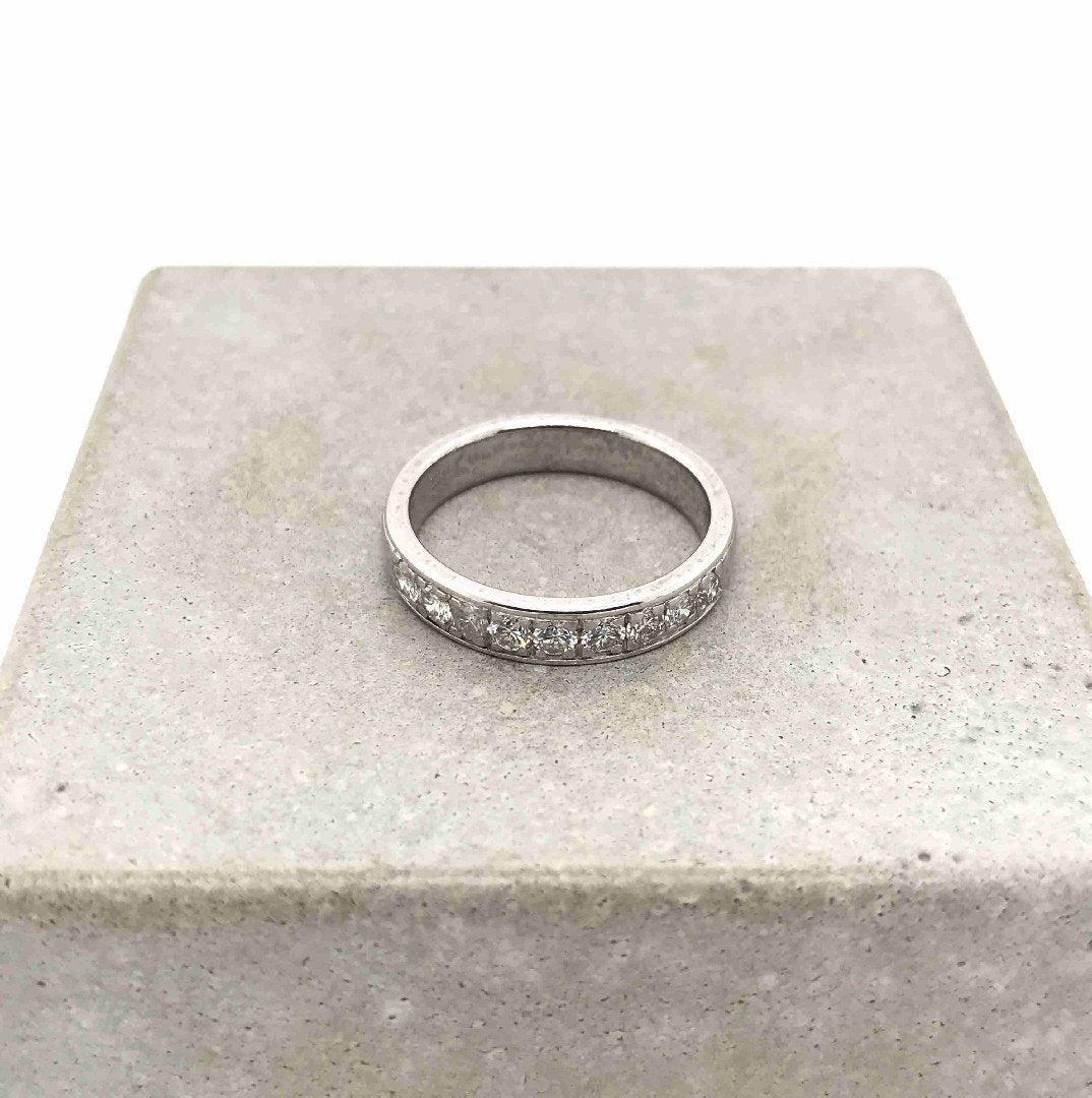 antiker-echtschmuck-antike-ringe-Ring Weissgold 750 mit Brillanten-10878-Prejou