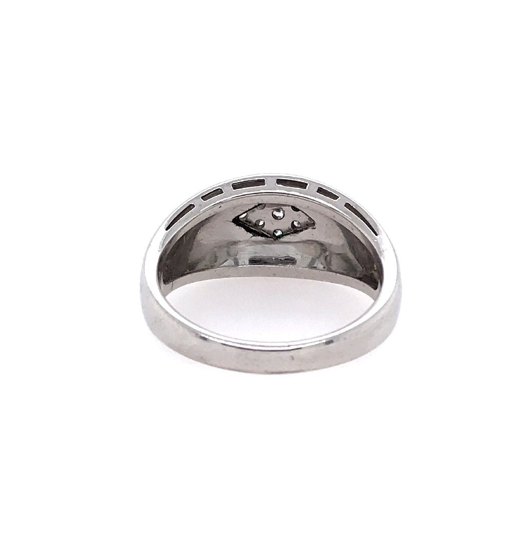 antiker-echtschmuck-antike-ringe-Ring Weissgold 750 mit Diamanten-10083-Prejou