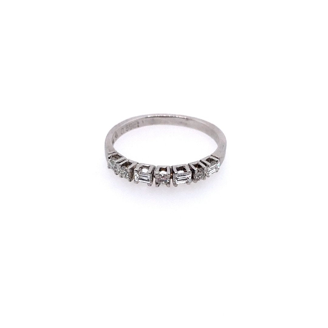 antiker-echtschmuck-antike-ringe-Ring Weissgold 750 mit Diamanten & Brillanten-10785-Prejou