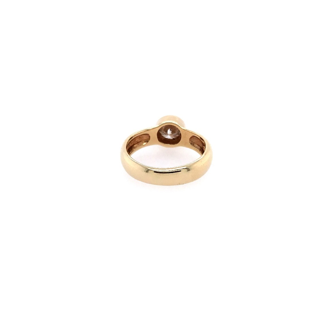 Second Hand Ring-Solitaire Ring Gelbgold 585 mit Brillant 1 ct-10422-Prejou